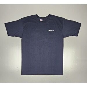 Rivian‎ EV T-Shirt Mens Med. Black Bayside Short Sleeve Double-sided.